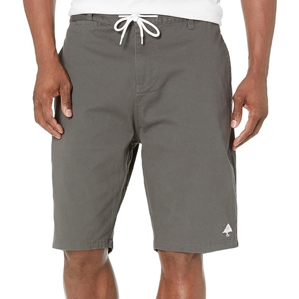 🆕 LRG Men's Choppa Cargo Denim Jean Shorts Charcoal Pockets Size 28